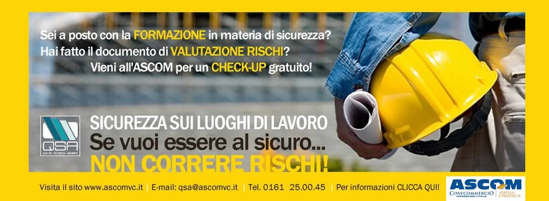 Ascom Vercelli Qualità Sicurezza Ambiente
